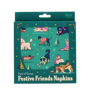 Paper napkins (pack of 20) - Festive Friends