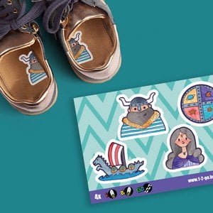 Wikinger - Schuhaufkleber