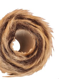 decoration fabric fur brown 100cm