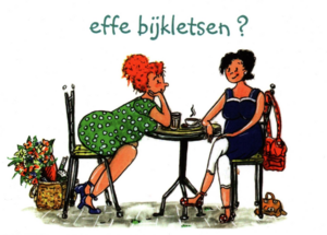 Effe bijkletsen