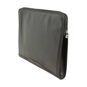 Leather portfolio- Black