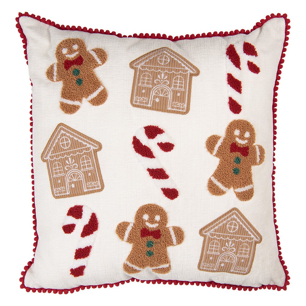 Sierkussen 40x40 cm Beige Polyester