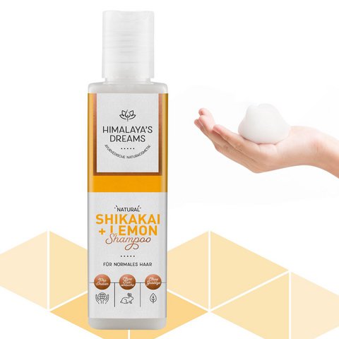 Ayurveda Shampoo Shikakai&Lemon 200ml GECERTIFICEERDE NATUURLIJKE COSMETICA