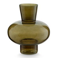 Vase Glass Green 23x27cm