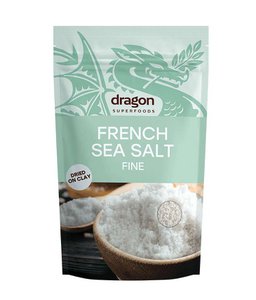 French Sea Salt, fine, organic, Dragon Superfoods, 500g