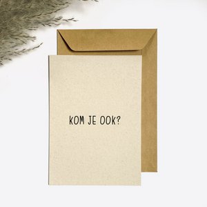 Postkarte - Kommst du auch?