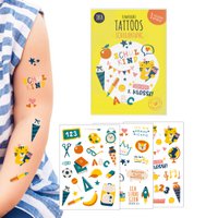 Children's tattoos - motif "Back to school"