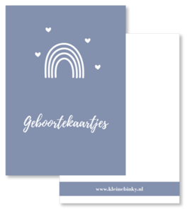 Geburtsanzeigen Bundle blau