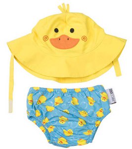 Zoocchini UV swim nappy set Puddles the Duck - size S