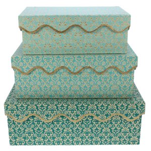 Geschenkdozen RH turq. Set/3