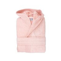Bathrobe Deluxe Hooded Velours, 450 gr/m², Salmon Pink XXL/3XL