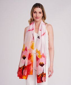 Carino - Floral Satin Scarf