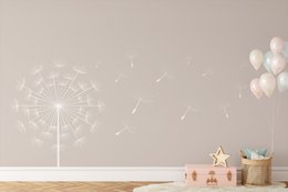 Wallpaper children's room Dandelion Beige