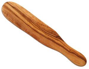 Crêpes draaier gemaakt van olijfhout