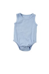 This GOTS Labelled Organic Cotton Baby Ribbed Vest Bodysuit is a soft, comfortable, and eco-friendly option for your little one. Available in a classic blue color, it features a ribbed texture and a sleeveless design, making it perfect for layering or wearing on its own. The GOTS certification ensures the use of sustainable and ethical materials.