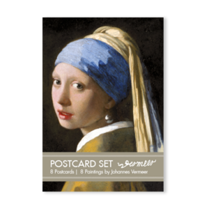 Ansichtkaartenmapje, set van 8 ansichtkaarten, Johannes Vermeer