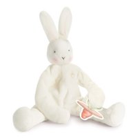 Bunnies By The Bay Kuscheltuch mit Schnullerhalter Hase weiß
