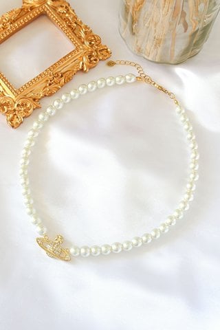 Vivienne Westwood 24K Tsjechische parels choker