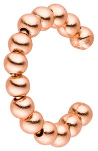 Earcuff 925 silver balls -rosé