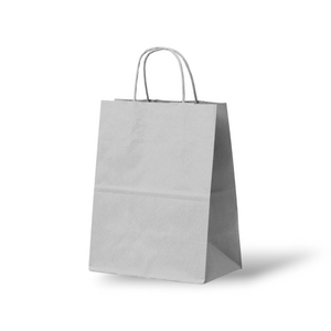 Paper bag (m) - silver / light gray - (100 pieces)