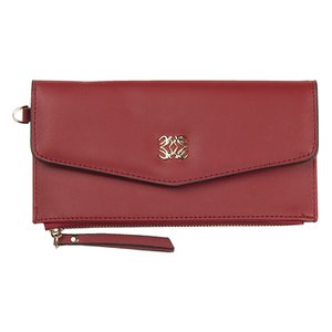 Wallet 20x10 cm red artificial leather
