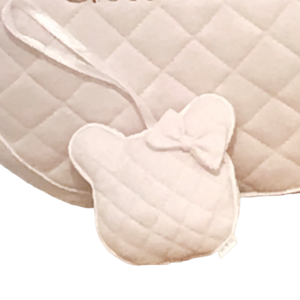 Kussentje beer met strik 10cm