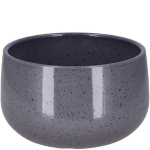 Keramische schaal Dion, D18cm, H11cm, binnen D16cm, voor TO11, grijs gespikkeld