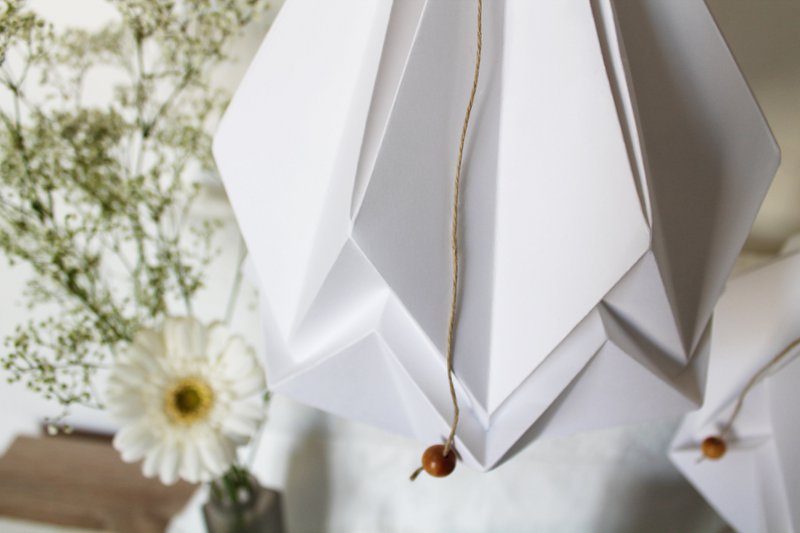 Origami-hanger in effen kleur - maat M.