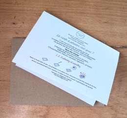 Confetti-tema Tillykke Plantable Card