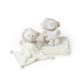 3 STUKS SET (PLUSH SPEELGOED+DEKEN+DOUDOU) - BEIGE