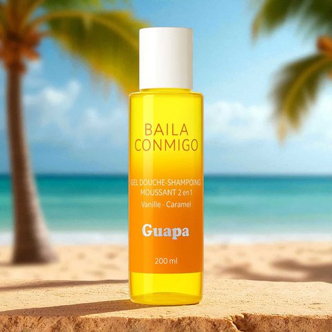 Shower gel - 2 in 1 foaming shampoo - GUAPA - Vanilla caramel
