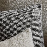 PIETRO Kissenbezug in Elfenbein und Schwarz