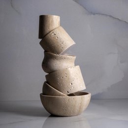 Travertine decorative bowl Hittite