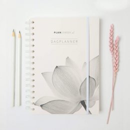 Prikkelarme A5 dagplanner 'Lotus' planboekje met ringband