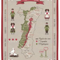Alsace Vineyard Tea Towel String 50 x 70