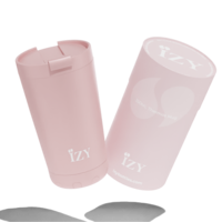 Izy Thermos Mech - Pink - 350 ml to -go isolierter Kaffeetasse