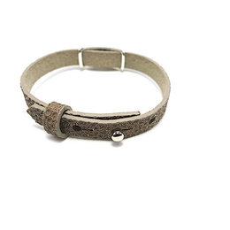 Bracelet en cuir Monstera