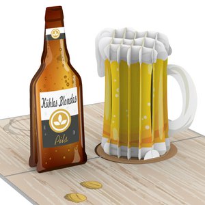 Beer pop up card