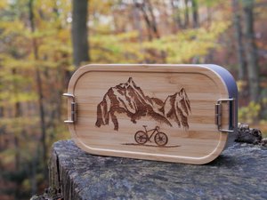 Lunchbox bergen en fiets klein