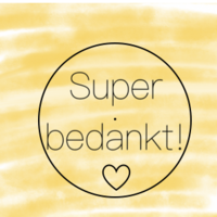 Berichtje in een sfeerlichtje - Super bedankt!