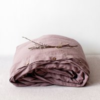 Ashes of Roses Linen Duvet Cover