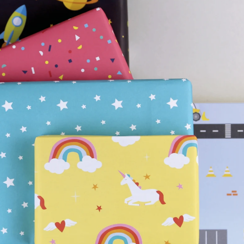 Papel de regalo unicornio Paula