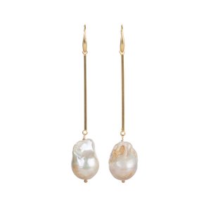 Stephisimo "Freshwater Pearls",  earring, drop-shaped freshwater pearl