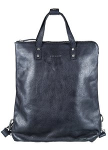 SHOPPER BACKPACK Rucksack Leder black