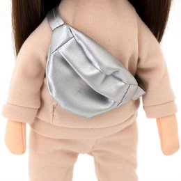 Soft Toy, Sweet Sisters - Sophie i en beige træningsdragt + bonustilbehør sæt (35 cm)