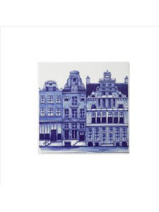 Tile canal houses nr.2 - Delft blue - 13 cm