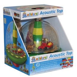 Peonza Farm Panorama para niños, con sonido y elementos móviles, Ø 19 cm