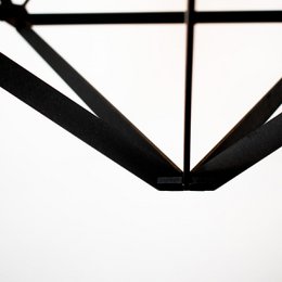 Icosy geometric hanging lamp black