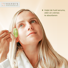 Jade roller gua sha ansigtsrulle 4 dele sæt