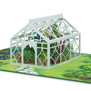 Greenhouse pop-up card